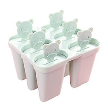 Lade das Bild in den Galerie-Viewer, 2Pcs pink 6-cell DIY combination popsicle ice cream mold, sorbet mold with lid AZ18079