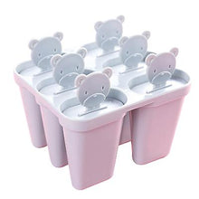 Lade das Bild in den Galerie-Viewer, 2Pcs green 6-cell DIY combination popsicle ice cream mold, sorbet mold with lid AZ18078
