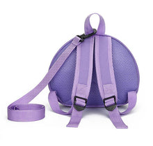 Load image into Gallery viewer, 28*12*23cm blue Anti-lost eggshell backpack with traction rope children's cartoon school bag travel bag AZ19154