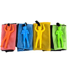 Load image into Gallery viewer, 2Pcs 48*43cm yellow Hand throw parachute square beach hand throw toy children's toy fluorescent color AZ21888