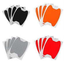 Load image into Gallery viewer, 2Pcs silver 4Pcs/Set Car Door Sticker Carbon Fiber Scratches Resistant Cover Auto Handle Protection Film AZ19450