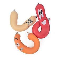 Load image into Gallery viewer, 2Pcs orange TPR sand-filled simulation hot dog, stretchable Squeeze decompression vent toy AZ12488
