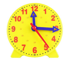 Load image into Gallery viewer, 10.*10*1.2cm 10cm three-needle clocks for students to use three-needle linkage clock face model mathematics teaching AZ13804