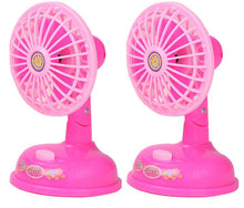 Lade das Bild in den Galerie-Viewer, 7.5*13cm pink Electric mini fan, children's pretend game toy, educational toy, simulation mini fan AZ15232