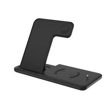 Load image into Gallery viewer, black Multifunctional wireless charger, 15W foldable universal phone holder, headset watch wireless charger AZ12196