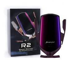 Load image into Gallery viewer, 10W black 15W/10W car wireless charger, air outlet clip type phone holder AZ13134