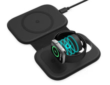 Lade das Bild in den Galerie-Viewer, 15W foldable magnetic wireless charger,3 in 1 fast charger for Apple iphone iwatch airpods AZ11778