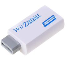 Lade das Bild in den Galerie-Viewer, 2Pcs white Wii Input to HDMI 1080P HD Audio Output Converter Adapter Cable 3.5mm Jack Audio AZ19551