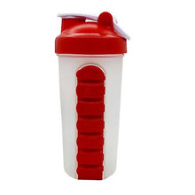 Lade das Bild in den Galerie-Viewer, 23 * 8.5 * 7.5cm red Outdoor Portable Pill Cup Shaking Cup 700ML Sports Water Cup with Stainless Steel Ball AZ11478