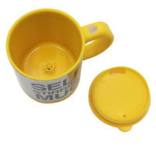 Load image into Gallery viewer, 11.5*8cm yellow 400ml automatic mixing cup coffee cup smart electric mixing mug AZ18779