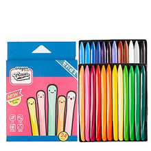 Load image into Gallery viewer, 24 colors children's triangle crayons student color drawing crayons set safe and non-toxic AZ11479