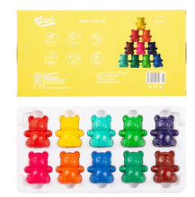 Load image into Gallery viewer, 10-color bear modeling crayons children's color painting crayons set student art brushes safe and non-toxic AZ13254