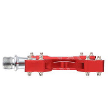 Lade das Bild in den Galerie-Viewer, red Ultra-light foldable bicycle pedals, mountain bike pedals, aluminum alloy DU bearing pedals AZ17773