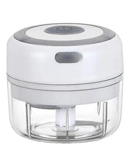 Load image into Gallery viewer, 100ml white Mini rechargeable wireless electric garlic masher kitchen household tool meat grinder making complementary food AZ20307