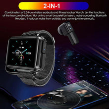 Load image into Gallery viewer, Watches t91 smart watch men tws wireless bluetooth black