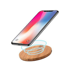 Load image into Gallery viewer, 10W Prismatic 10W Portable Wireless Charger, Slim Wood Charging Pad AZ10047