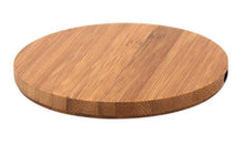 Load image into Gallery viewer, 10W Round shape 10W Portable Wireless Charger, Slim Wood Charging Pad AZ10046