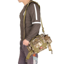 Lade das Bild in den Galerie-Viewer, Hiking Backpack Waterproof Fishing Rod Bag Camouflage Shoulder Messenger Bag Multifunctional