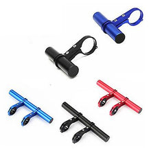 Load image into Gallery viewer, 10cm blue Aluminum alloy bicycle extension rod, multi-function extension bracket AZ10361