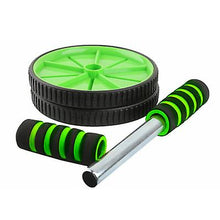Lade das Bild in den Galerie-Viewer, green Detachable Abdominal Exercise Ab Roller Wheel,Home Fitness Pilates Yoga Wheel AZ21891