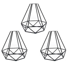 Lade das Bild in den Galerie-Viewer, 2pcs Iron Lamp Cover, retro chandelier lampshade, diamond birdcage lampshade AZ22671