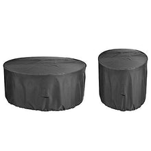 Load image into Gallery viewer, 102*45cm Round furniture dustproof and waterproof cover, outdoor garden table furniture protective cover AZ22873