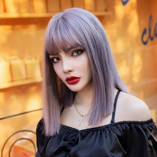 Load image into Gallery viewer, Women Wig Mid-Length Air Bangs Mid-Length Bob Haircut W75