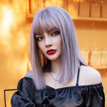 Load image into Gallery viewer, Women Wig Mid-Length Air Bangs Mid-Length Bob Haircut W75