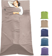 Load image into Gallery viewer, 115*210cm light blue Household anti dirty sleeping bag, portable liner, ultra-light hotel travel sleeping bag AZ21673