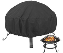 Lade das Bild in den Galerie-Viewer, 122*122*46cm 420D Oxford cloth round fire pit cover, outdoor barbecue grill stove cover AZ13927