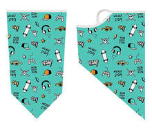 Load image into Gallery viewer, 2Pcs 2# Children's ear-mounted cycling mask, ice silk mesh, breathable and sunscreen sports headscarf AZ10681