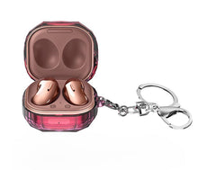 Load image into Gallery viewer, pink For Samsung Galaxy Buds live bluetooth earphone protective cover, anti-drop PC transparent earphone cover AZ13900