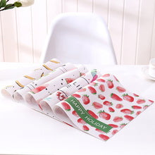 Lade das Bild in den Galerie-Viewer, 2PCs Fresh Fruit Printed Placemat PVC Anti-Scald Thermal Shielded Table Mat