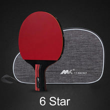 Lade das Bild in den Galerie-Viewer, Tennis racquets 6 star professional table tennis racket short