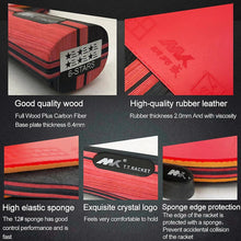 Lade das Bild in den Galerie-Viewer, Tennis racquets 6 star professional table tennis racket short