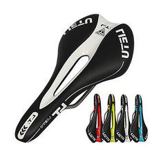 Load image into Gallery viewer, green Bicycle shockproof seat, hollow waterproof padded saddle AZ22231