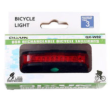 Load image into Gallery viewer, 2Pcs USB bicycle tail light, mountain bike charging night riding warning light AZ16518