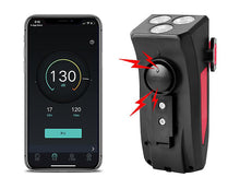 Load image into Gallery viewer, 2000mah blue 4 in 1 waterproof bicycle light, bike phone holder, cycle bell, mobile phone power bank AZ22469