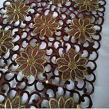 Lade das Bild in den Galerie-Viewer, Tablecloths 176cm table runner classical table runner hollow modern embroidered table runner brown