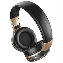 Lade das Bild in den Galerie-Viewer, Cool Headphones Headsets ZEALOT B19 Foldable BT Headset with Microphone earphone Black with Gold