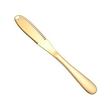 Load image into Gallery viewer, 2Pcs silver Stainless Steel Cheese Butter Knife Cream Knife Western Bread Jam Knife Cheese Butter Knife AZ18312