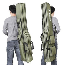 Load image into Gallery viewer, Multiple Tackle Bags Boxes Two Layer 130cm Fishing Rod Reel Bag Fishing Pole Gear Tackle Tool Carry Case Carrier