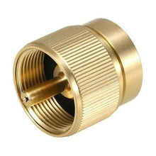 Lade das Bild in den Galerie-Viewer, 2* Camping Cookware Dinnerware Propane Fuel Tank Adapter Lindal Valve Output Stove Tank Convert MAPP Gas Tank Adapter 1 LB Cylinder Input Outdoor