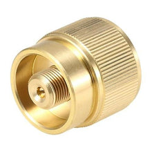 Lade das Bild in den Galerie-Viewer, 2* Camping Cookware Dinnerware Propane Fuel Tank Adapter Lindal Valve Output Stove Tank Convert MAPP Gas Tank Adapter 1 LB Cylinder Input Outdoor