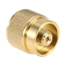 Lade das Bild in den Galerie-Viewer, 2* Camping Cookware Dinnerware Propane Fuel Tank Adapter Lindal Valve Output Stove Tank Convert MAPP Gas Tank Adapter 1 LB Cylinder Input Outdoor