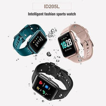 Lade das Bild in den Galerie-Viewer, Smart Watches ID205L BT5.0 Intelligent Watch Full Touch Heart Rate Monitoring Information Reminder 9 Exercise Modes Fitness Wear (Pink)