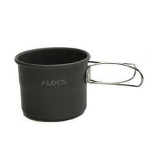 Lade das Bild in den Galerie-Viewer, 2* Camping Cookware Dinnerware ALOCS TW-402 Portable Aluminum Oxide Cup Foldable Handles 150ml Outdoor