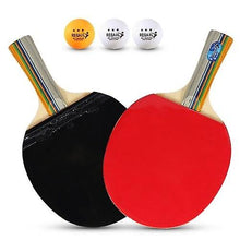 Load image into Gallery viewer, Ping Pong Paddles Sets Ping Pong Paddles Quality Table Tennis Rackets 2 Ping Pong Bats Long Short Handle Ping Pong Racket Set