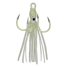Lade das Bild in den Galerie-Viewer, 2PCS Fishing Hooks Luminous Four Claw Hooks Octopus Squid Lures for Bass