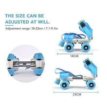 Load image into Gallery viewer, Ab Wheels Rollers Adjustable Size Children Roller Skates Double Row Skates Skating Shoes Double Wheels Skates for Beginners Girls Boys